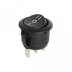 Interruptor Basculante Redondo, On Off On