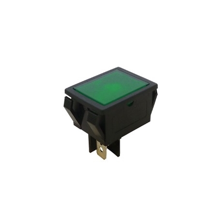 Green Rectangular Indicator Light 240V