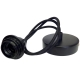 Bakelite E27 Bare Pendant Light with Black Fabric Cable