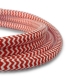 Cable Textil Rojo y Blanco - 2 x 0,75mm