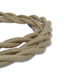 Câble Textile Torsadé Gris - 2 x 0,75mm