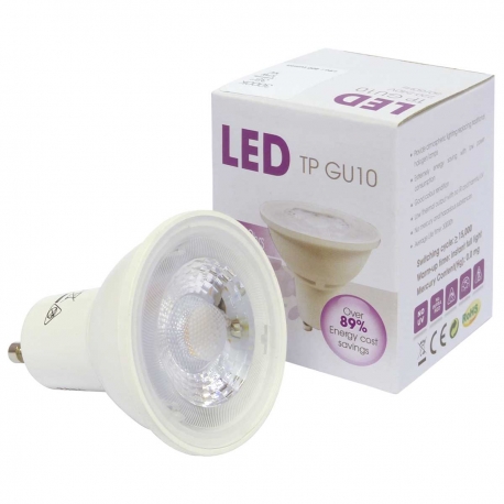 Pack of 10 Warm White 6 Watt GU10 LED Bulb