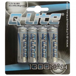AA Ni-MH Rechargeable Battery 4 Pack 1300mAh