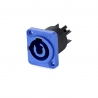 IP67 Waterproof 3 Pole Socket Panel Mount Connector with Lock and Cap