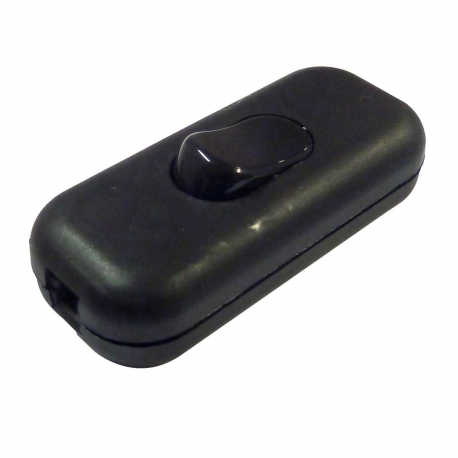 Single Pole In-Line Cord Switch - Black