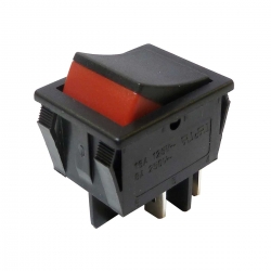 Double Pole On Off Visible On Two Colour Rocker Switch