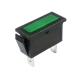 Green Rectangular Indicator Light 12V