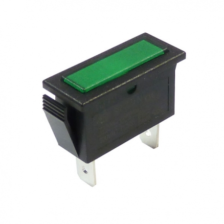 Green Rectangular Indicator Light 12V