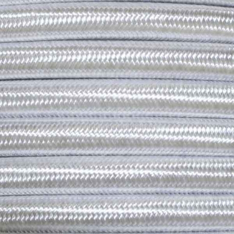 Pearl Silver Round Fabric Cable | Fabric Flex - 0,75mm