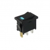 Miniature Rocker Switch 12V Blue Illuminated