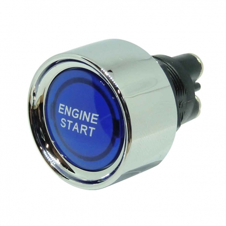 Illuminated Blue Motorsport Engine Start Push Button Switch