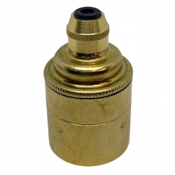 Brass E27 Lamp Holder (Plain Body)