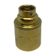 Brass E27 Lamp Holder (Plain Body) 20mm Entrance