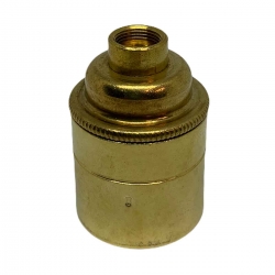 Brass E27 Lamp Holder (Plain Body) 1/2" Entrance