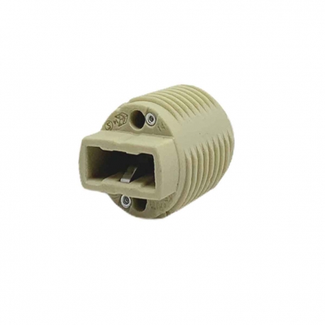 G9 Ceramic Lamp Holder Insert with Threaded Body