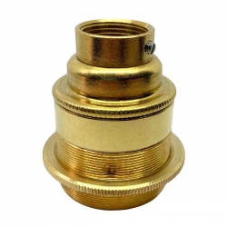 Brass E27 Lamp Holder (Threaded) 20mm Entrance