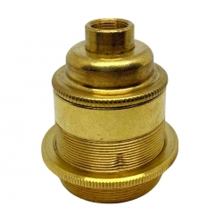 Brass E27 Lamp Holder (Threaded) 1/2" Entrance
