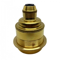 Brass E27 Lamp Holder (Threaded)