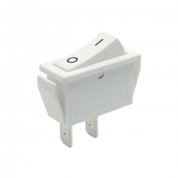 Single Pole On Off Rocker Switch White