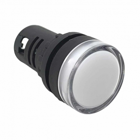 White 22mm 12V Panel Mount Indicator Light IP65