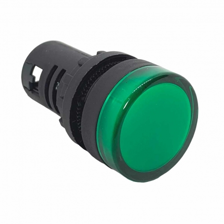Green 22mm 12V Panel Mount Indicator Light IP65