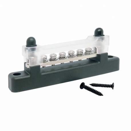 6 Way Busbar 150A 48V DC with Cover