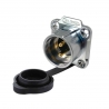 IP67 Waterproof Male 2 Pole Socket Panel Mount Connector with Lock