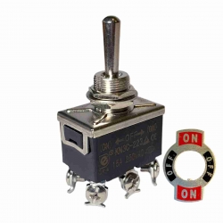 Interruptor de Palanca (On)-Off-(On) 15A DPST