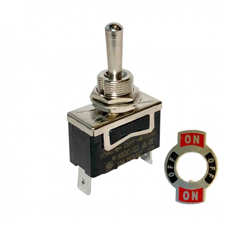 Interruptor de Palanca (On)-Off-(On) 15A SPDT