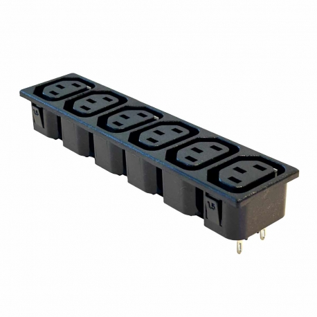 6 Way IEC Outlet