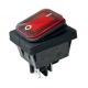 Red Illuminated Double Pole Rocker Switch 240V, IP65