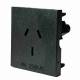 Australian Power Socket Black