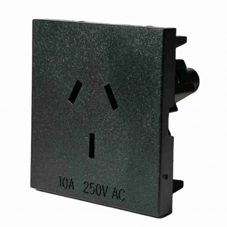 Australian Power Socket Black