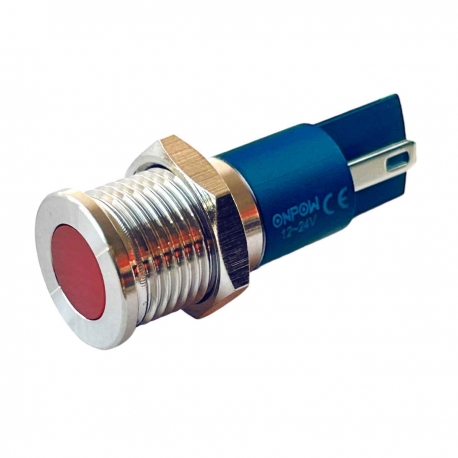 Voyant Lumineux Rouge LED 12V & 24V 12mm