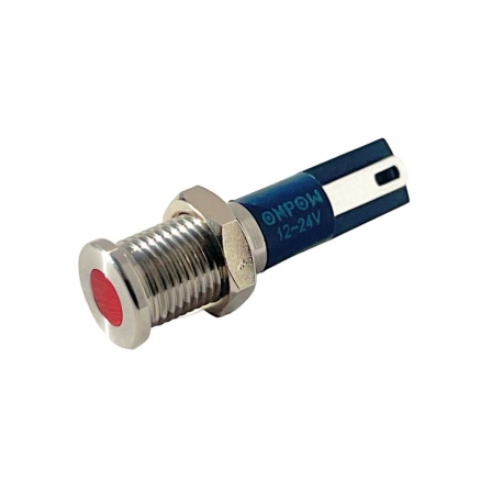 Voyant Lumineux Rouge LED 12V & 24V 8mm