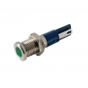 Voyant Lumineux Vert LED 12V & 24V 8mm