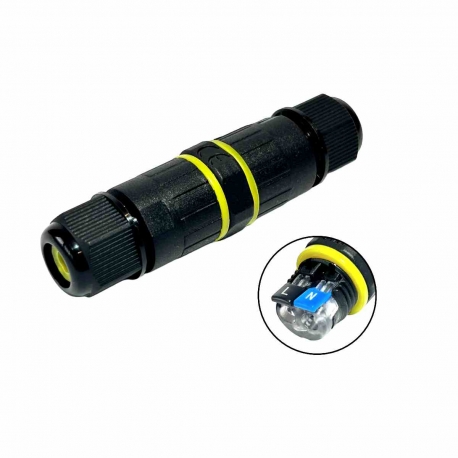  IP68 Waterproof 2 Pole Quick Wire Plug and Socket Cable Connector