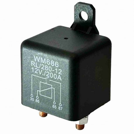 Heavy Duty Automotive Relay, 200A 12V