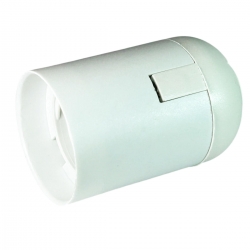 Portalámpara Plástico E27 (Blanco)