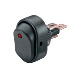 Interrupteur à Bascule Rond Voyant Rouge