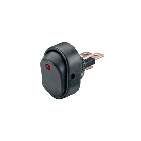 Interruptor Basculante Automotive Iluminado Roja 24V