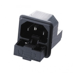 Connecteur Embase Secteur IEC C14, 2 Fusible