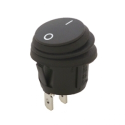 Waterproof Round Rocker Switch, On Off Single Pole