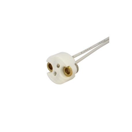 GX5.3 Ceramic Lamp Holder / GY6.35 Ceramic Lamp Holder 350mm Leads