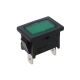 Green Rectangular Indicator Light 240V