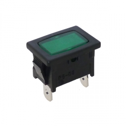 Green Rectangular Indicator Light 240V