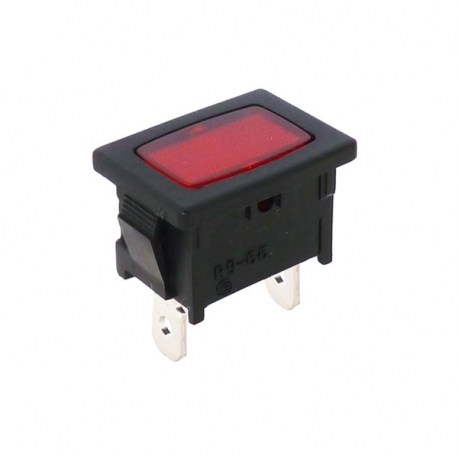Red Rectangular Indicator Light 240V