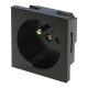 French Power Socket Black