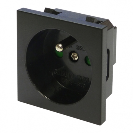 French Power Socket Black
